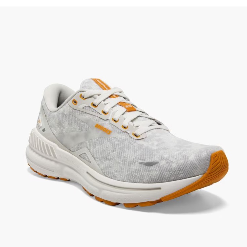 Women’s Brooks Adrenaline GTS 23 Sz 7M 120381 Blanc white/Gray/Sunflower orange